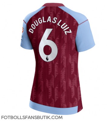 Aston Villa Douglas Luiz #6 Replika Hemmatröja Damer 2023-24 Kortärmad